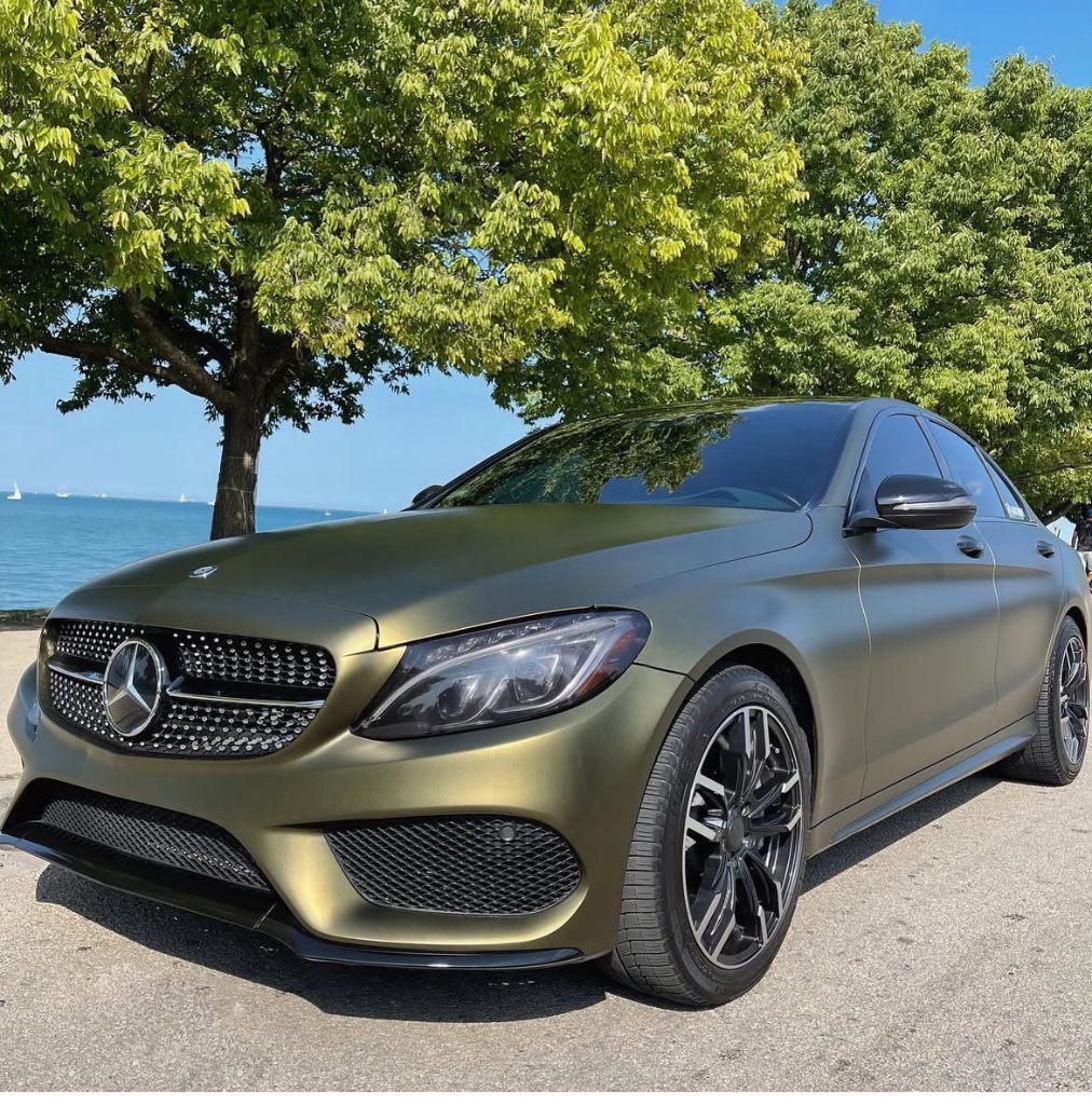 Olive Green Mercedes C-Class