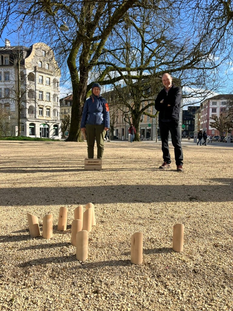 Spieler beim Wurf