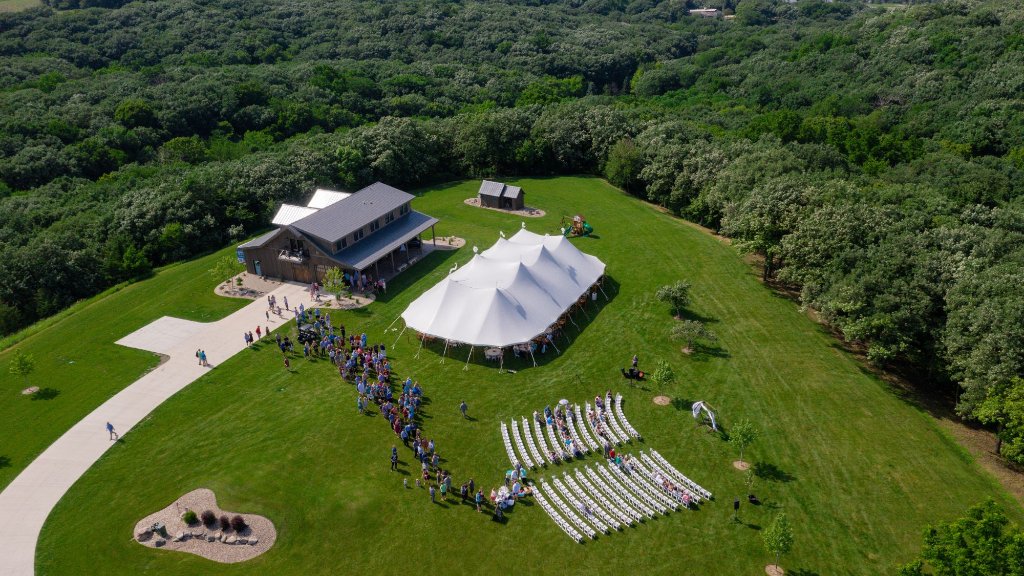Master of Ceremonies at outdoor event