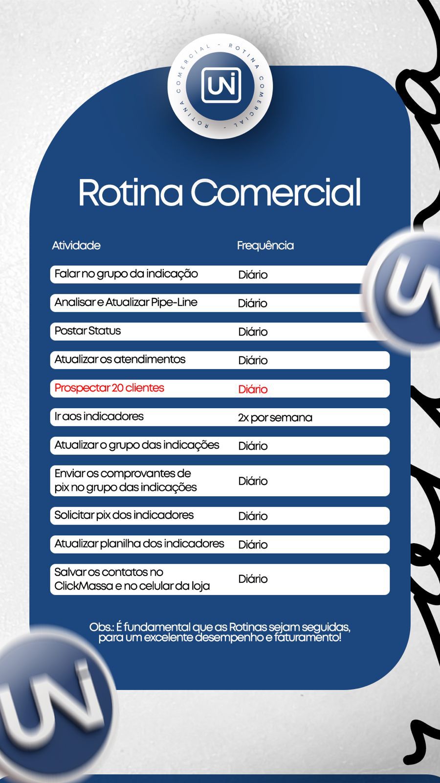 Rotina Semanal template preview