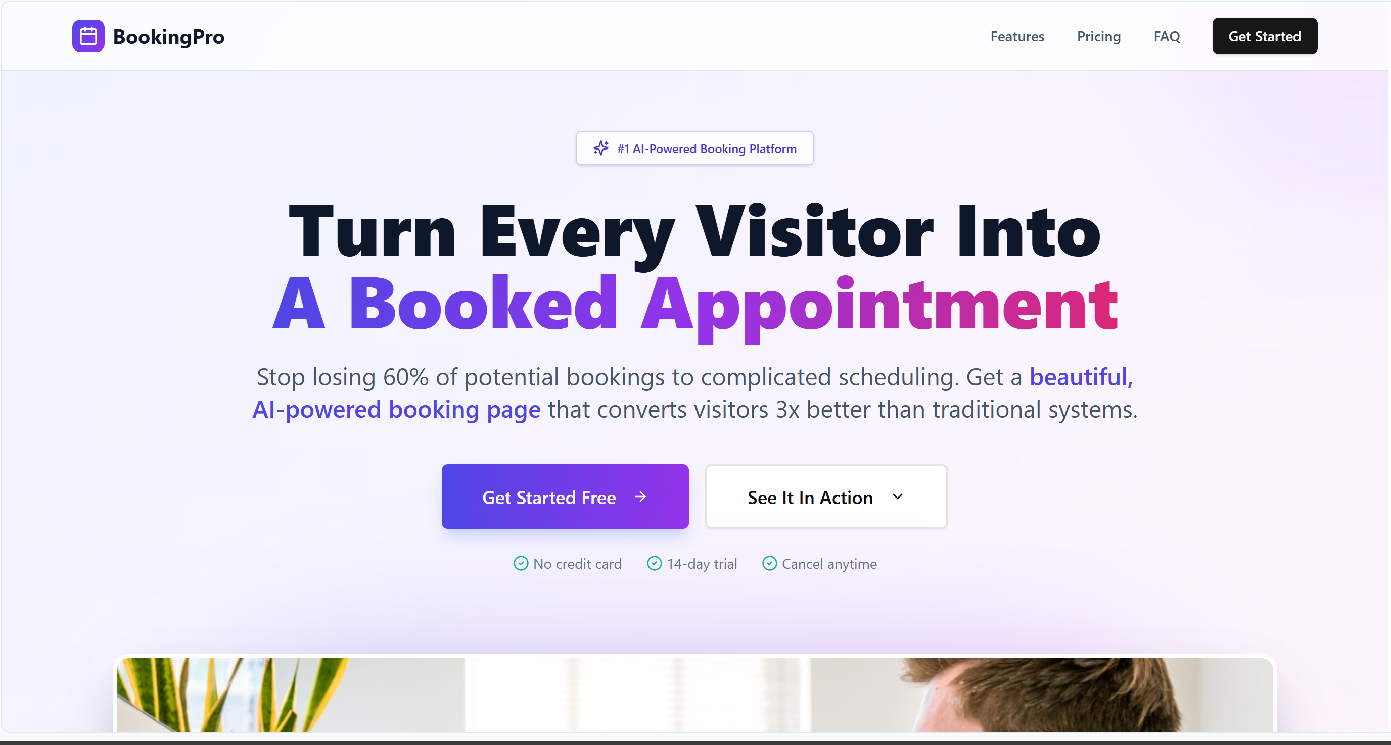 Booking Pro template preview