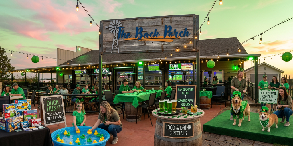 St. Paddy's Day at The Back Porch - March 15th 2026