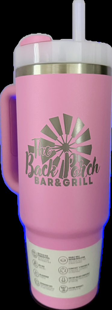 Custom Pink Back Porch Yeti Cup