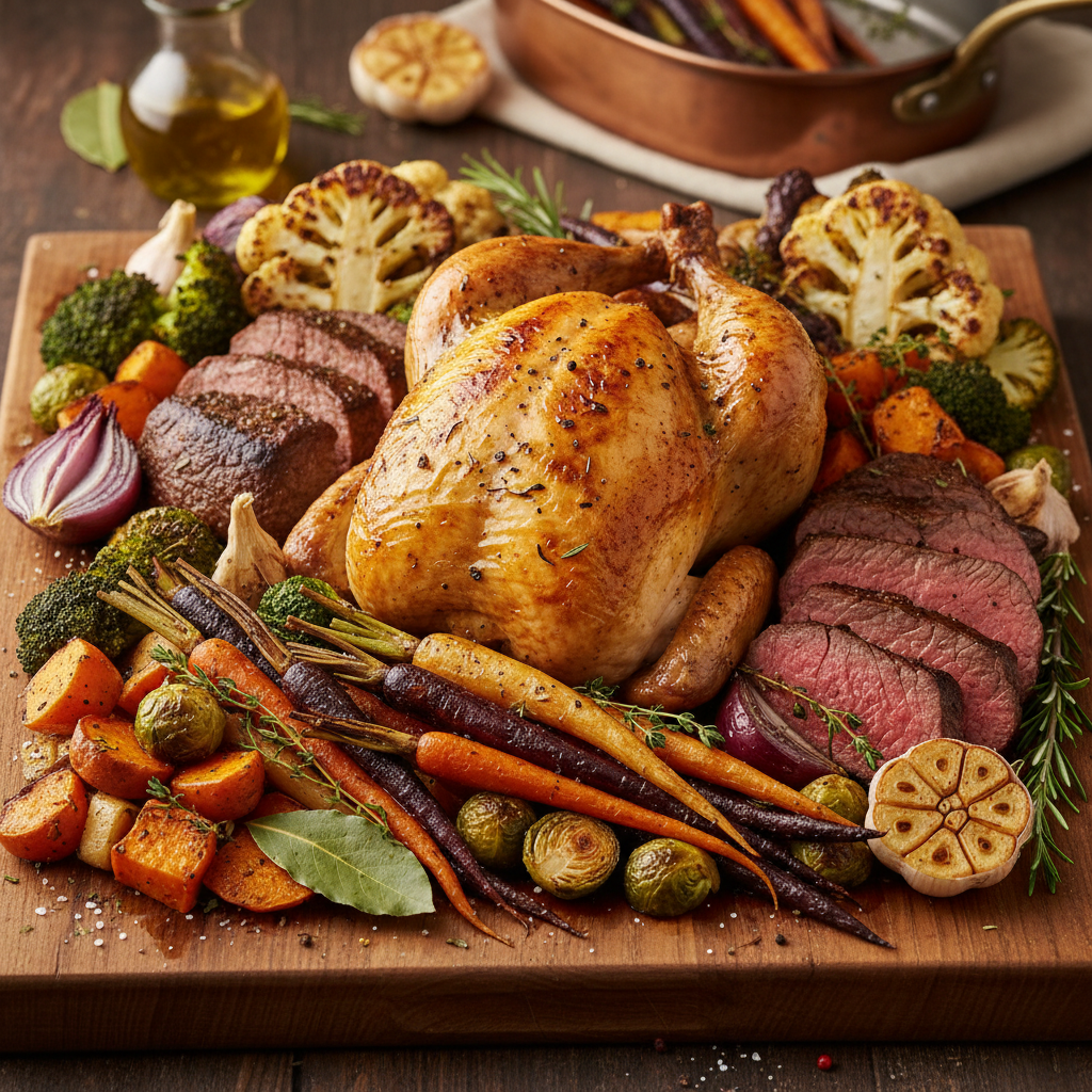 Roasting Mastery: Vegetables, Meats, and Aromatics