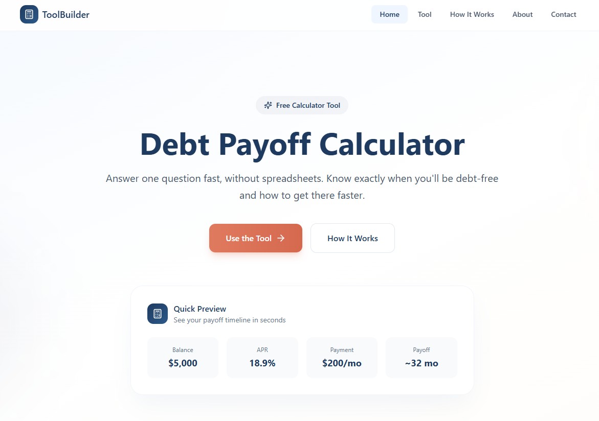 One-Problem Solver template preview