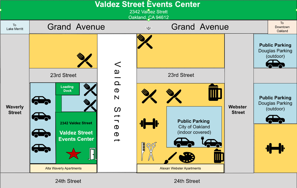 Valdez Street Event Center Location Map