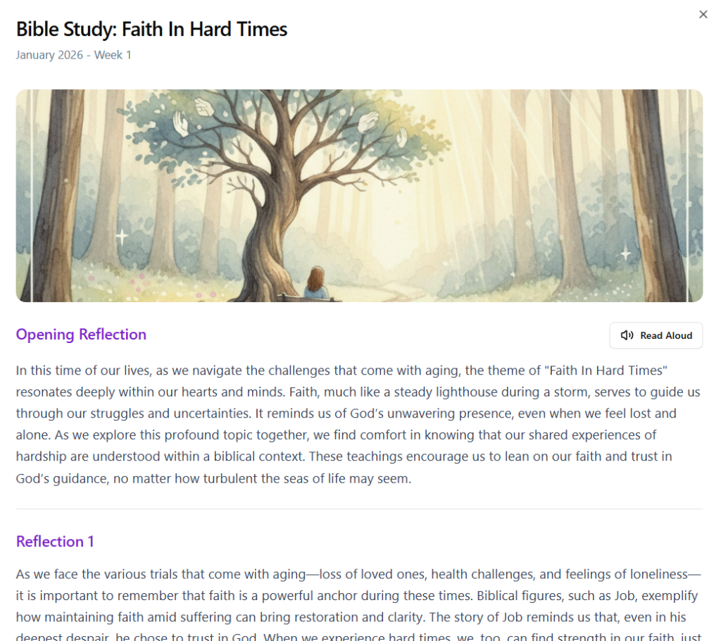 Bible Study Example