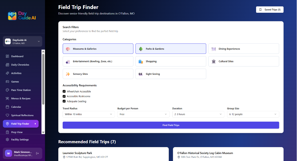 Field Trip Finder