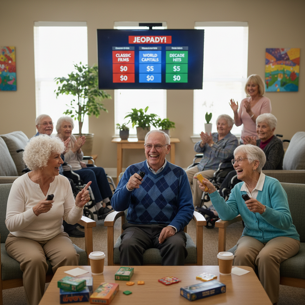 Seniors playing Jeopardy