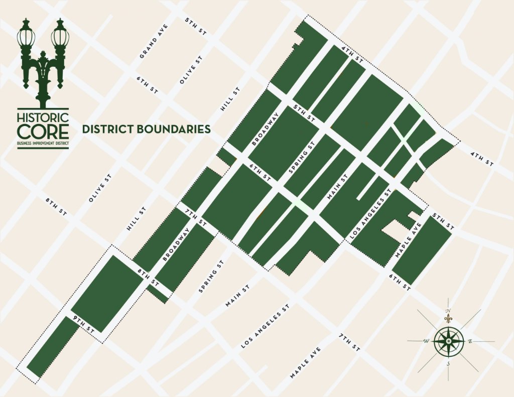 Historic Core District Boundaries Map