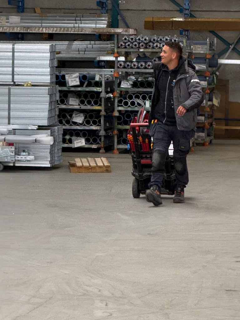 Elektricien aan het werk