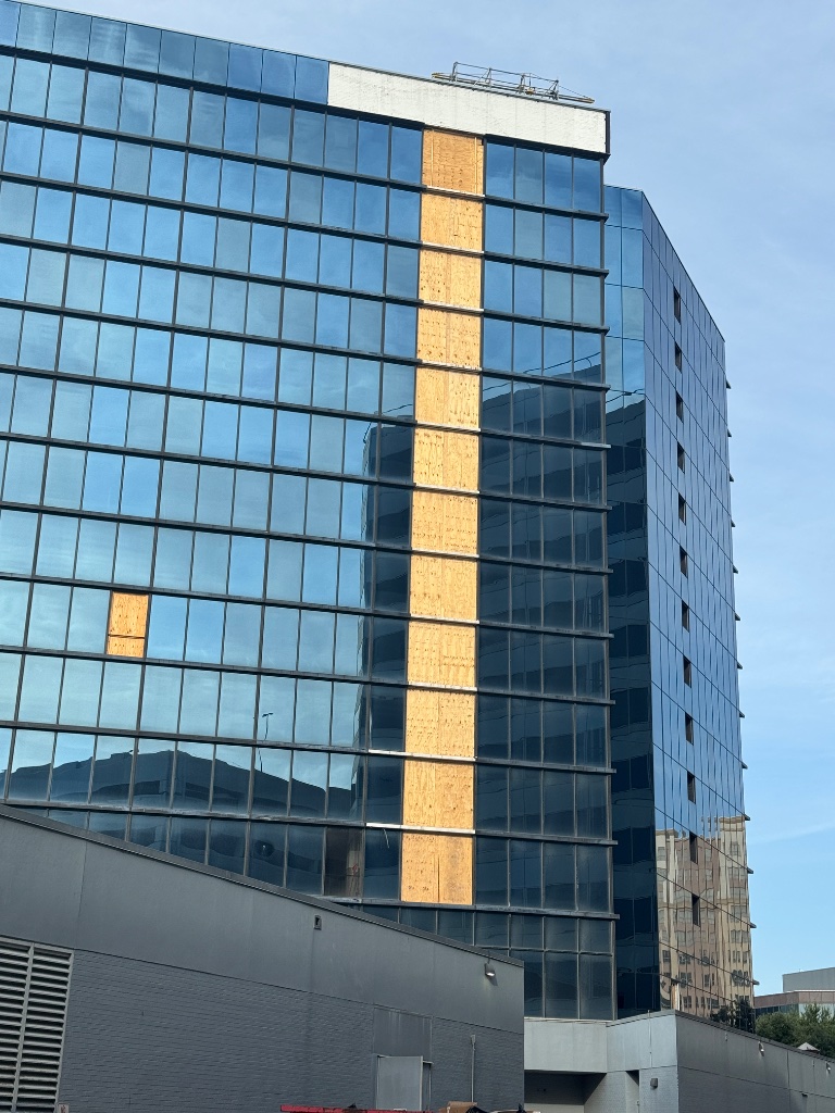 Window Demolition 16 story Hotel