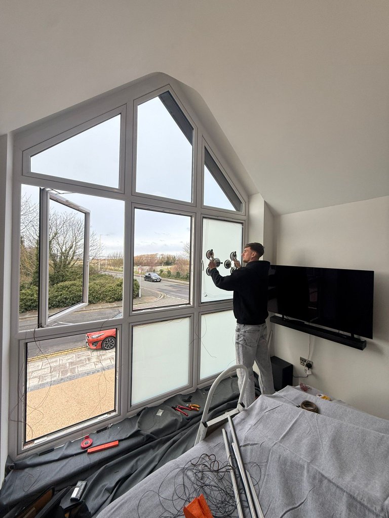 PriviFilm Smart Privacy Film Installation