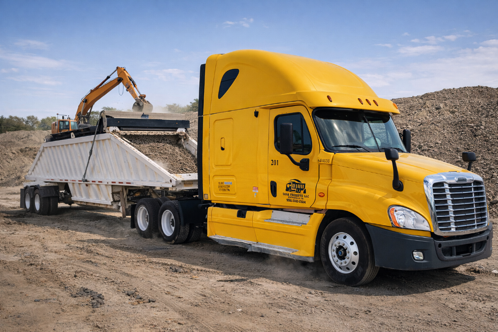 CEGA truck with materials