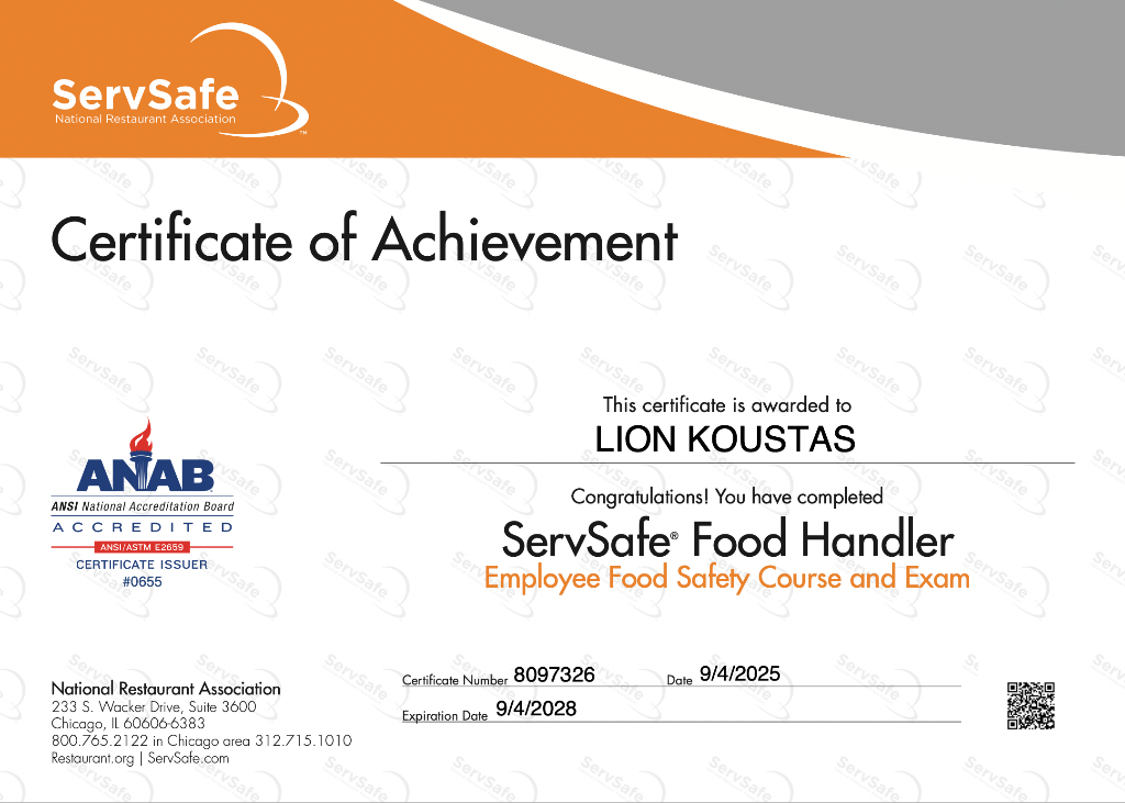 Certificate 1