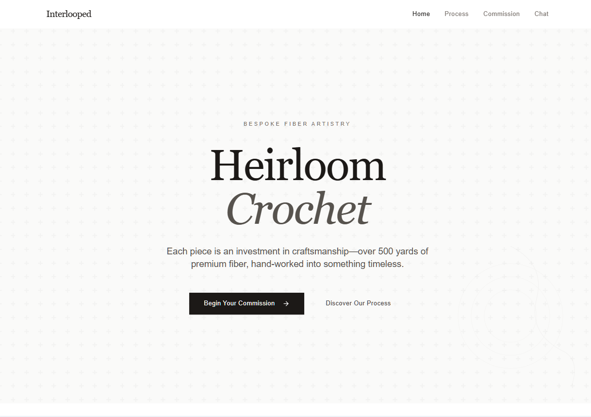 Interlooped template preview