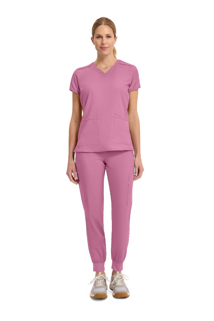 MedCouture Pink Set - Premium scrub set in vibrant pink