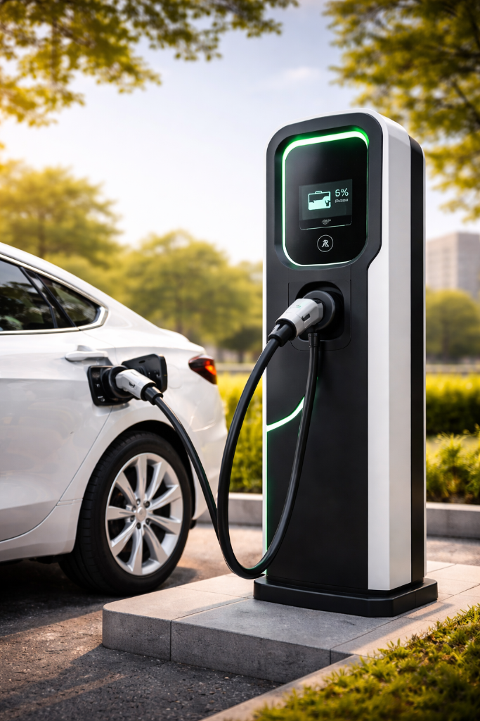 Installation de Chargeur de Voiture Électrique