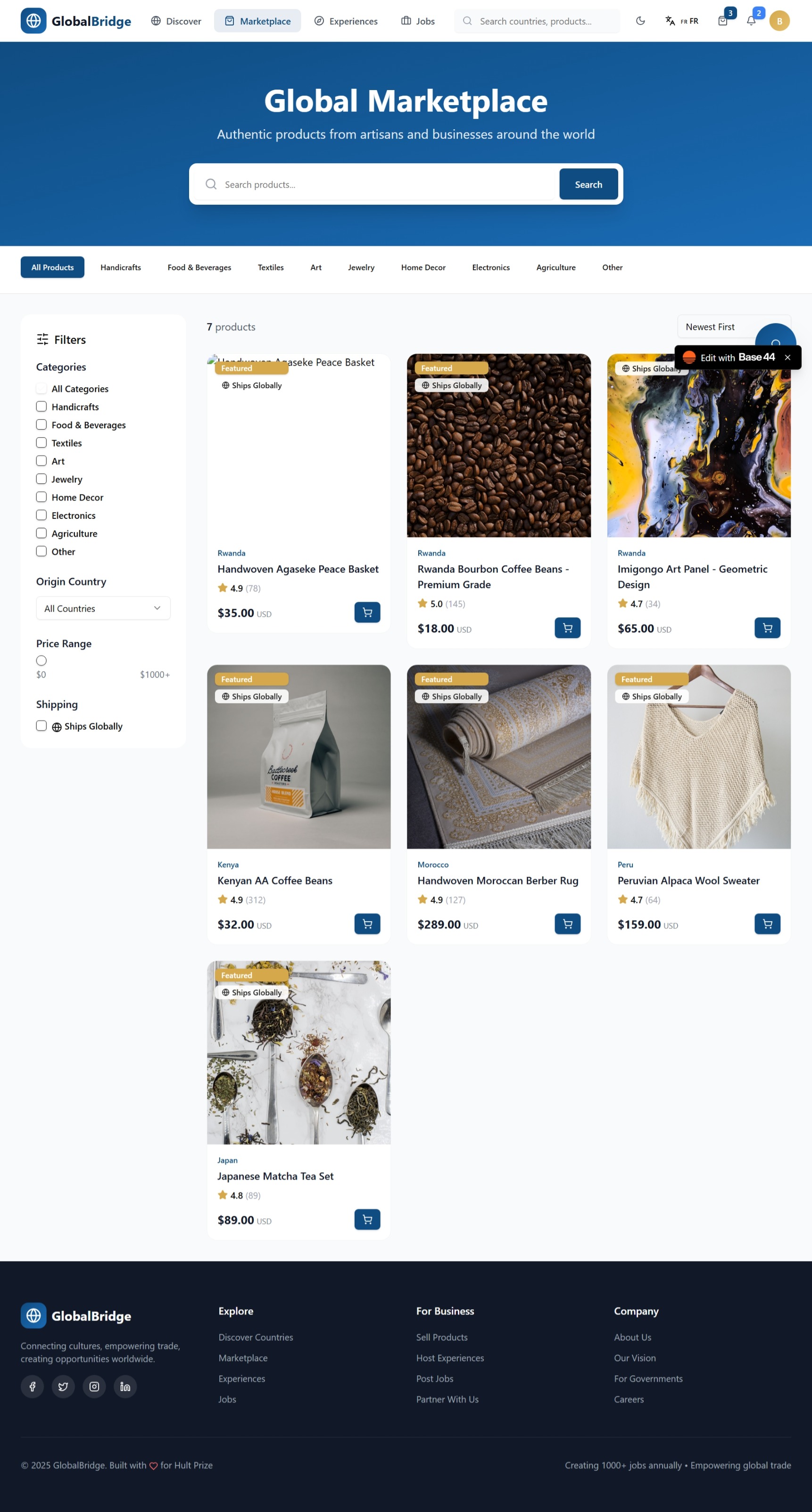GlobalBridge template preview