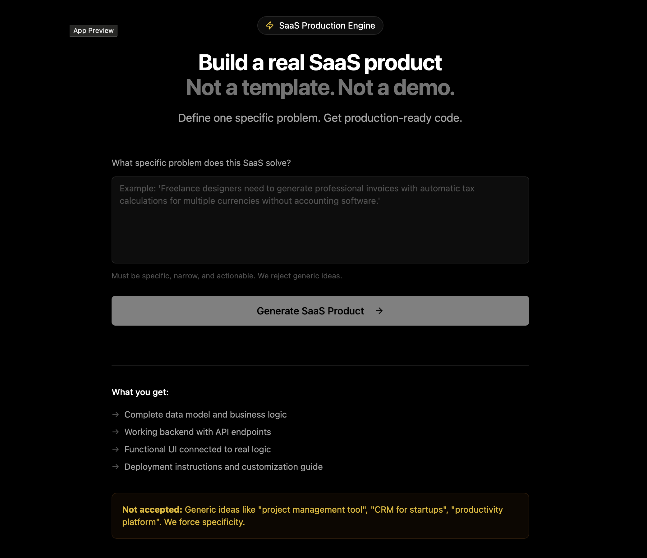 BaseForge template preview