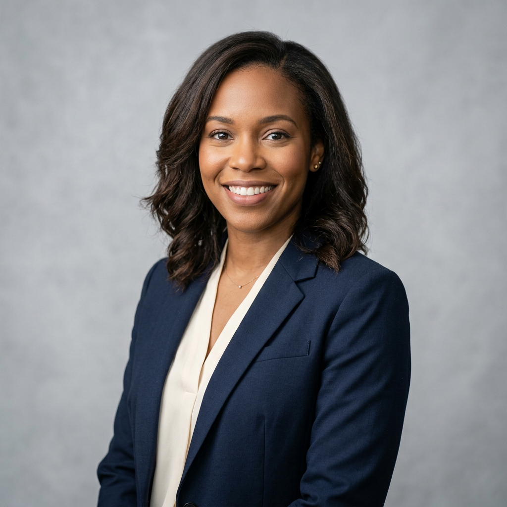 Professional headshot of an entrepreneur wearing a business suit, smiling confidently against a simple background.