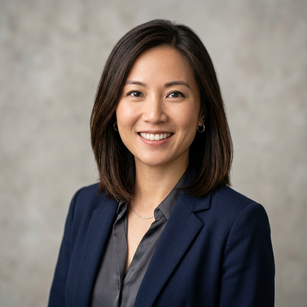 Professional headshots for startups and tech founders displayed on a laptop screen showing polished AI-generated LinkedIn profile photos side by side