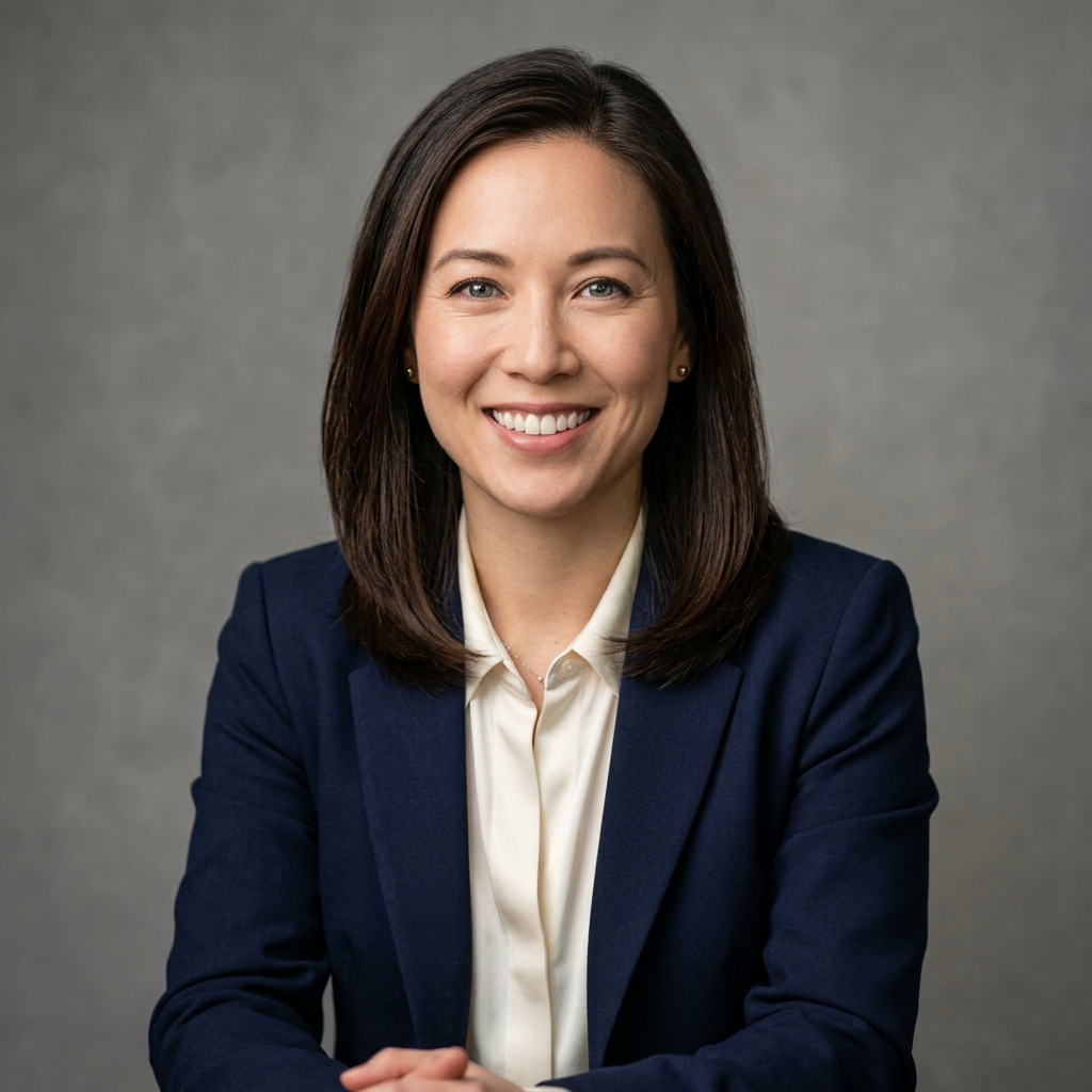 Person reviewing best AI photo enhancer for professional headshots on laptop screen showing before and after corporate portrait results