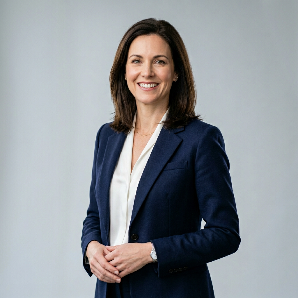 Professional headshots for consultants during a photo session.