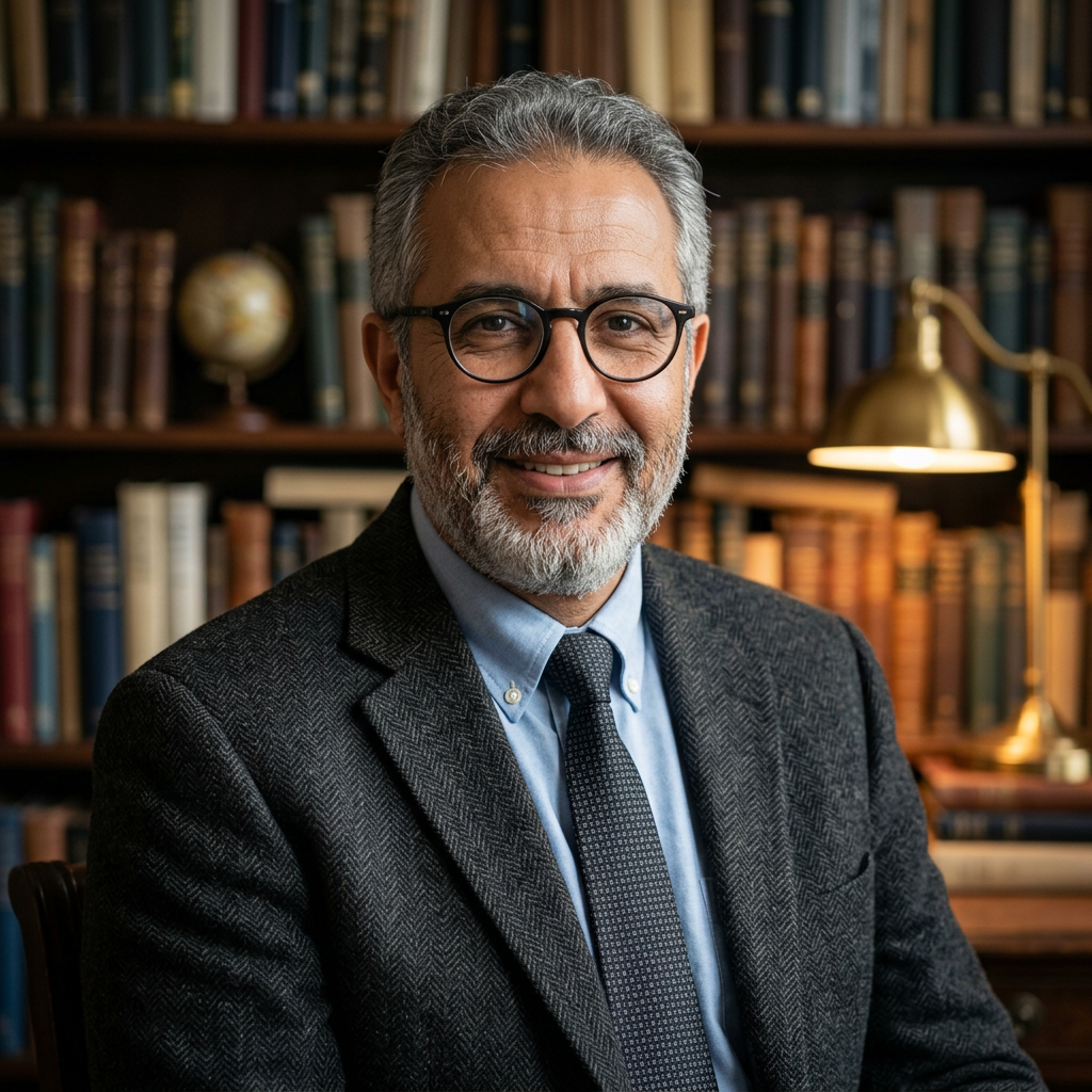 Academic scholar headshot of a man