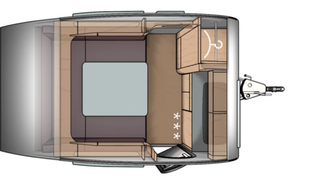 T@B caravan plattegrond