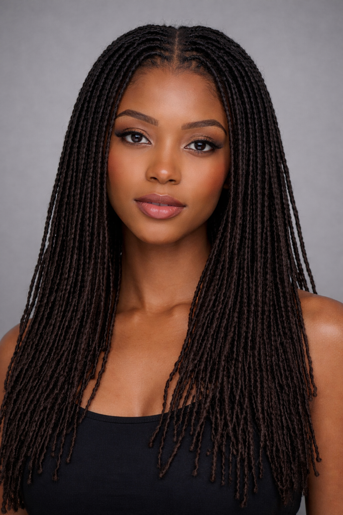 Center Part Micro Locs