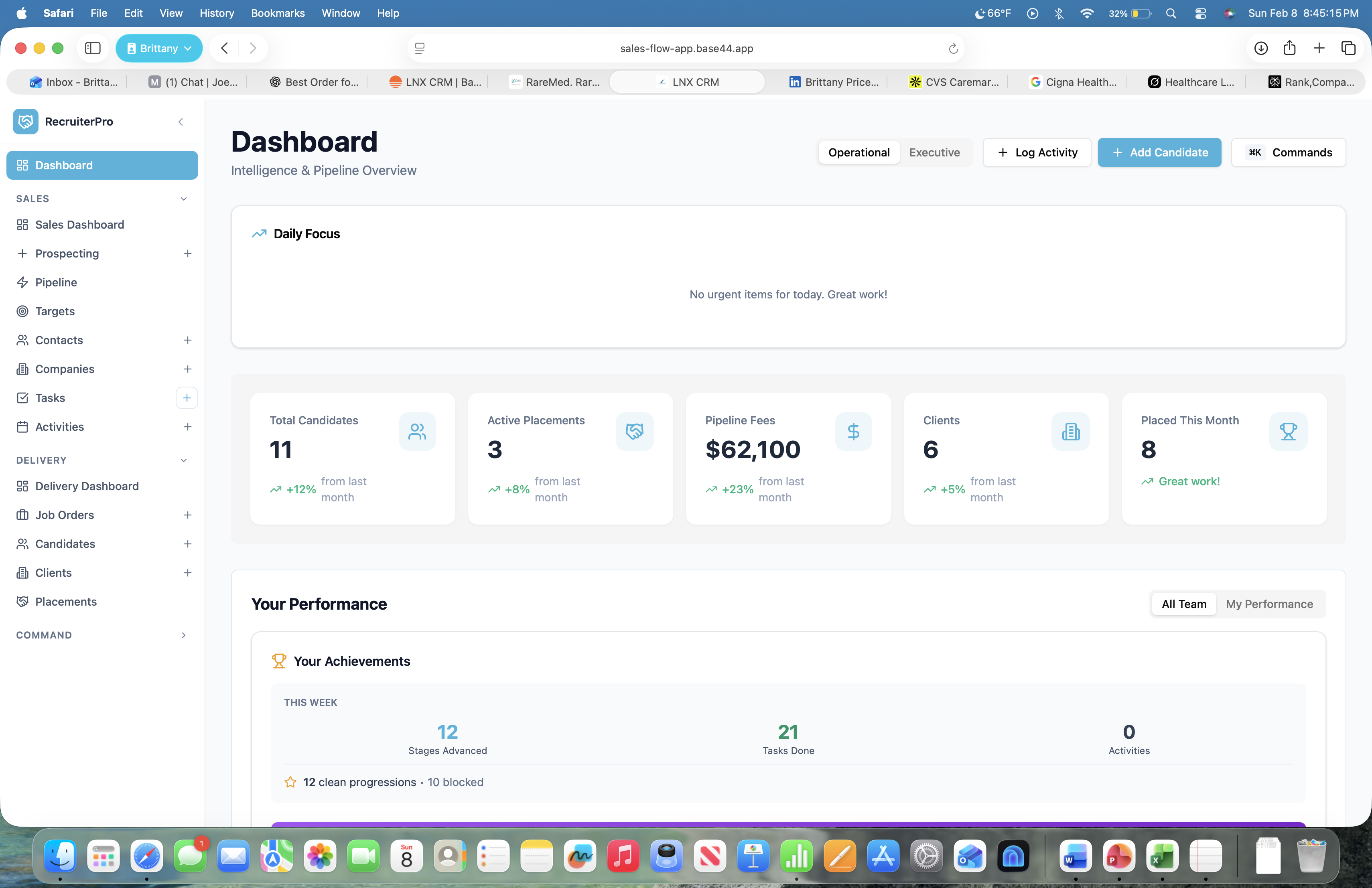 TalentLNX CRM Platform template preview