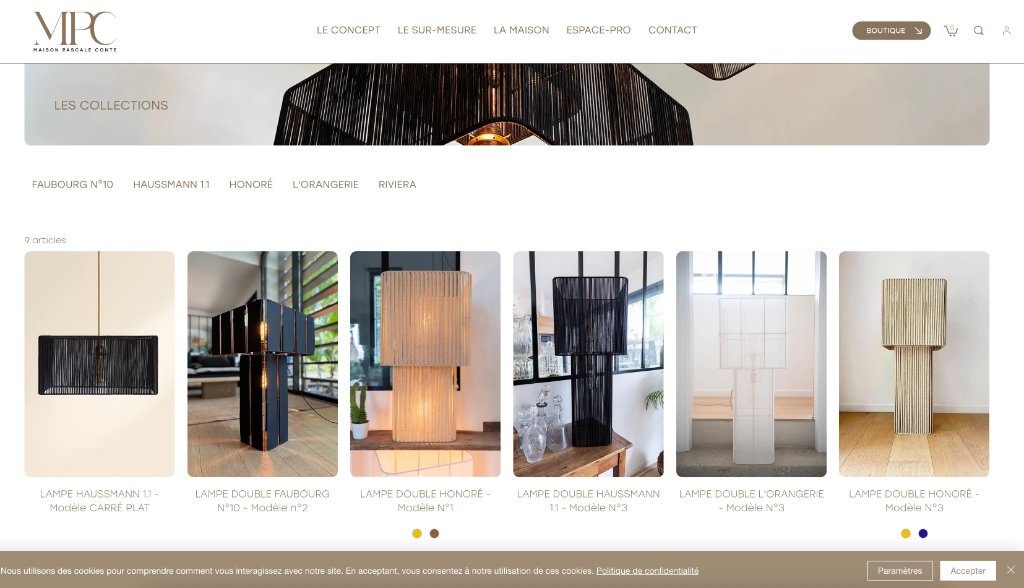 Maison Pascale Conte - Collections