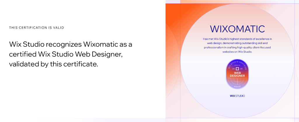 Wix Studio – Wixomatic Certification