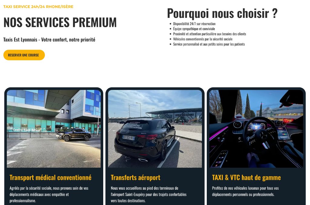 Taxis Est Lyonnais - Services