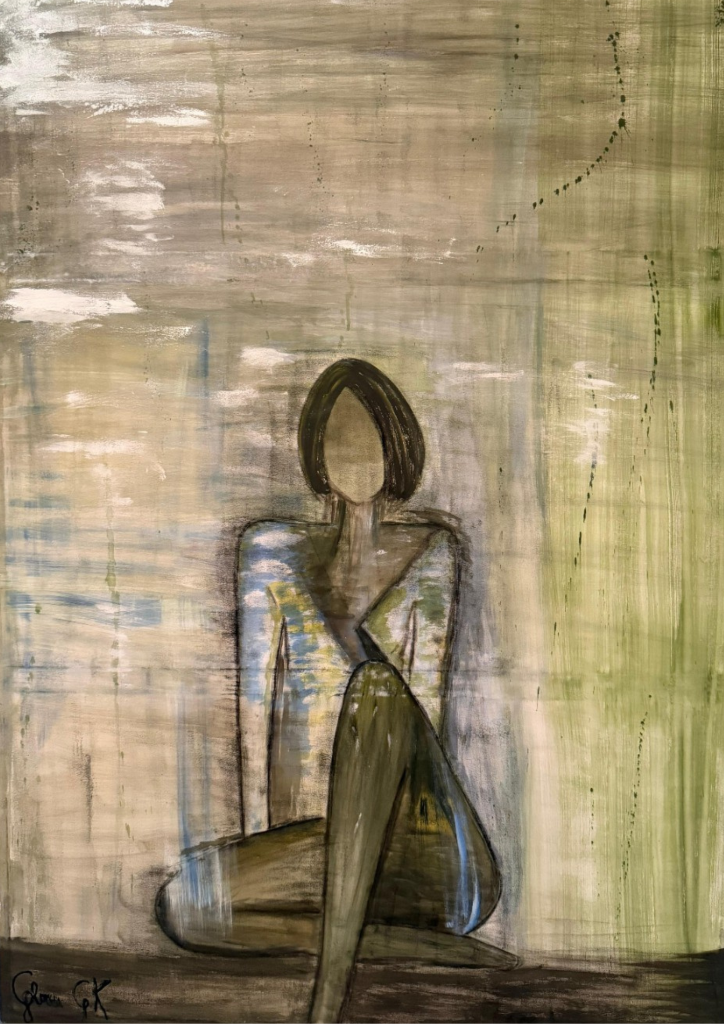 Obra original abstracta «Pensamiento» de Gloria Klement