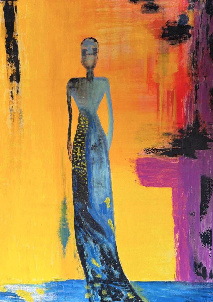 Obra original abstracta «La Dama» de Gloria Klement