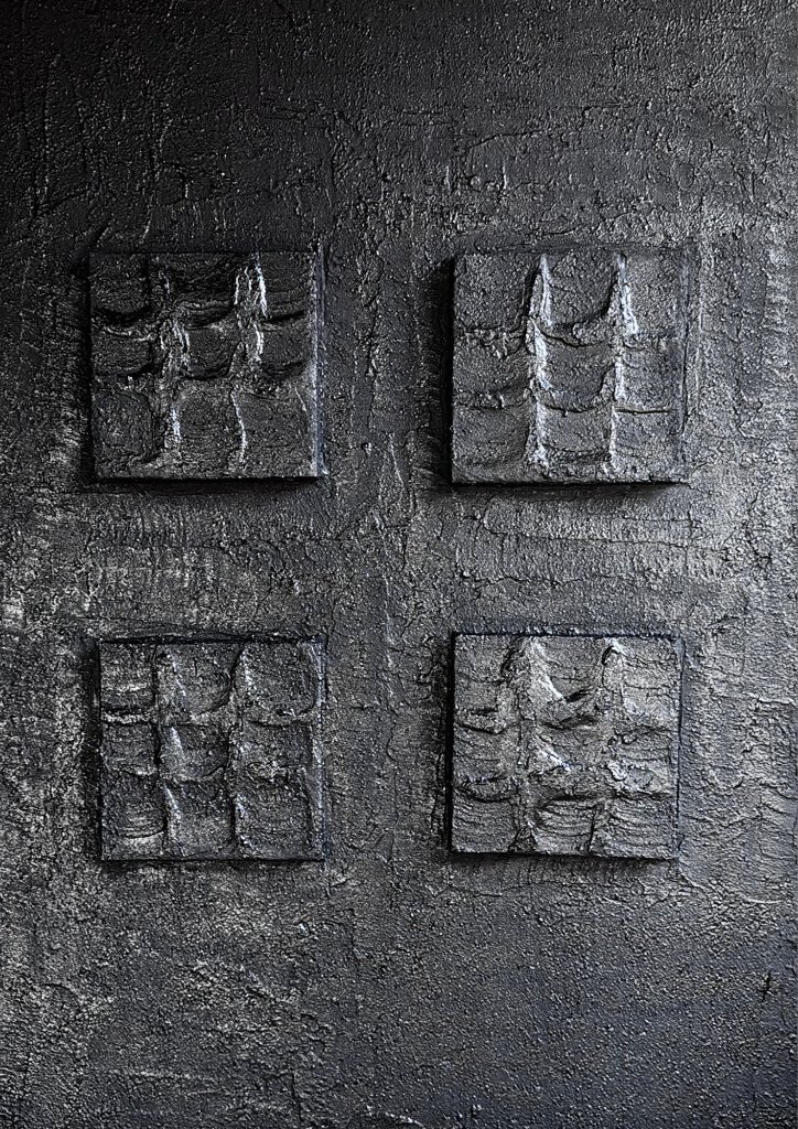 Obra original abstracta «Quadrifonia obscura» de Gloria Klement