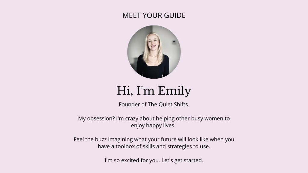 Meet Your Guide - Hi, I'm Emily