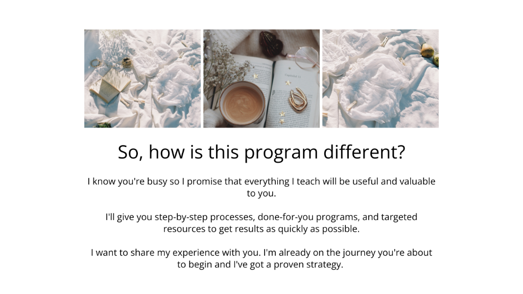 So, how is this program different