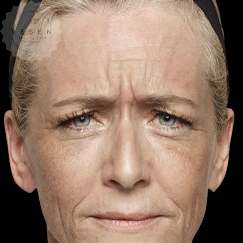 Before Anti-Wrinkle Injections — Natural & Fresh Result — ReGen Aesthetics Clinic Merthyr Tydfil