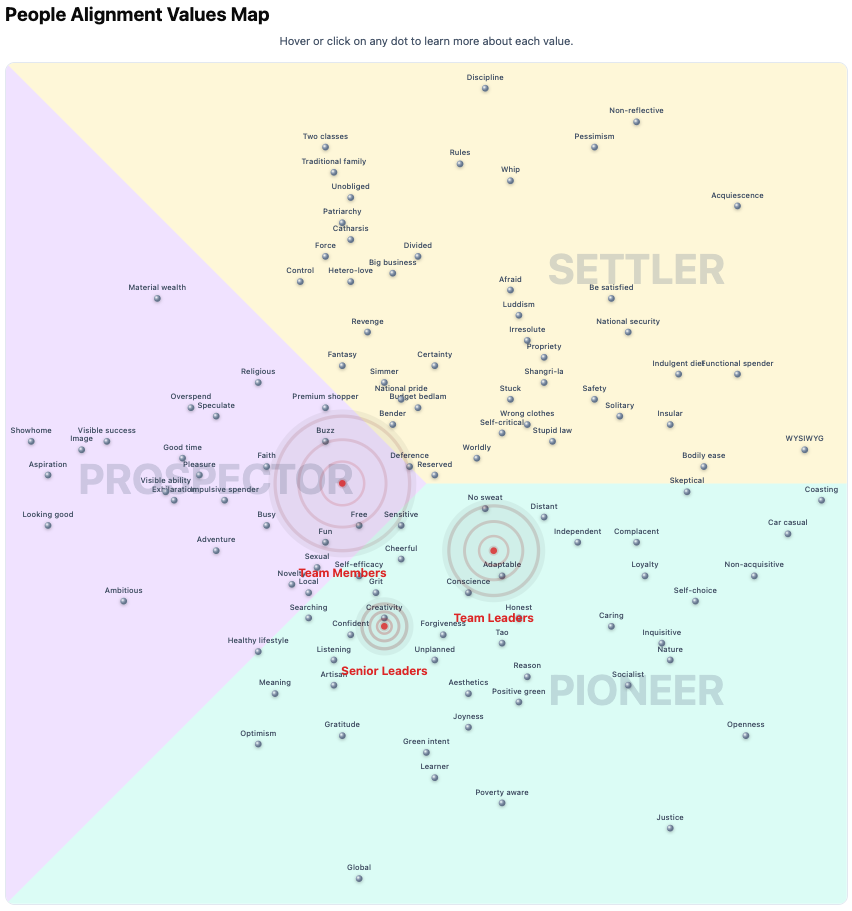 People Alignment Values Map