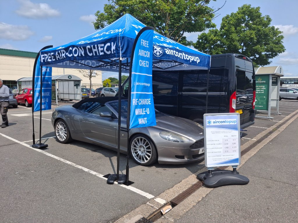Stand setup at location