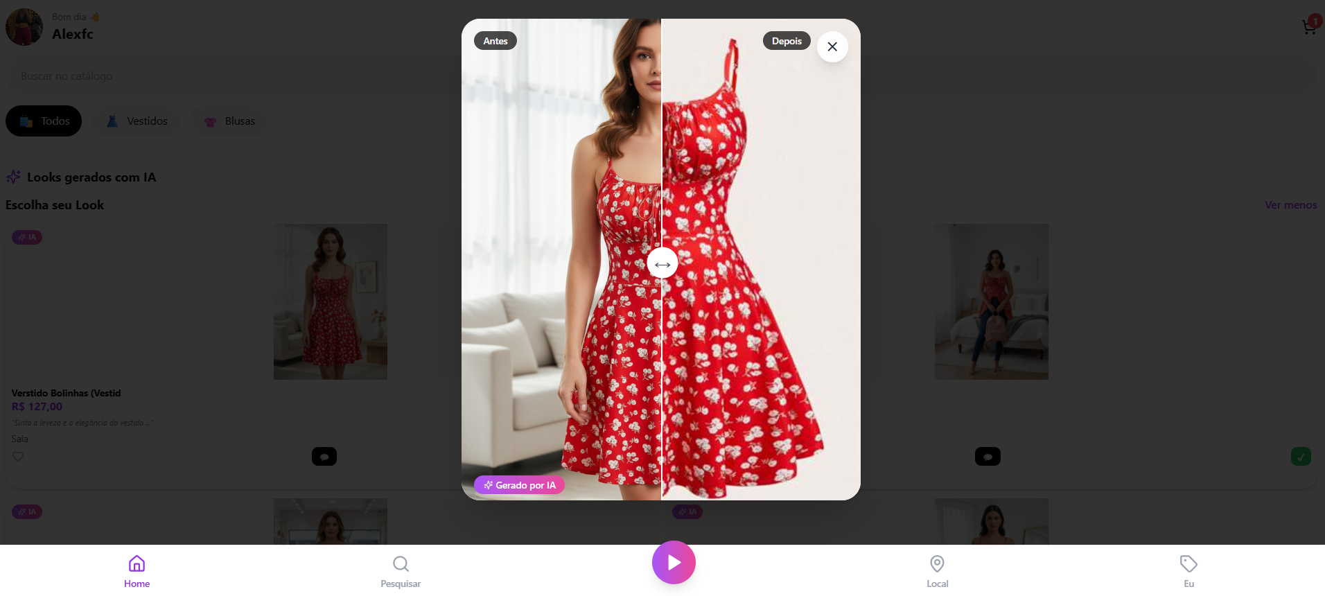 PROVADOR DE ROUPAS VIRTUAL template preview