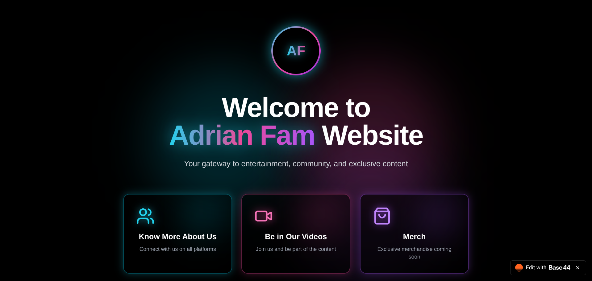 AdrianFam template preview