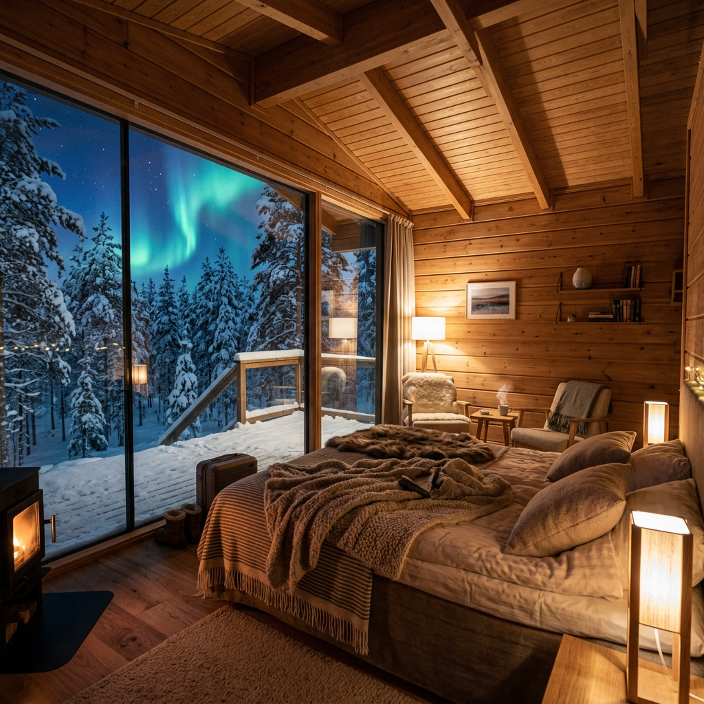 Arctic TreeHouse Hotel luxe suite Rovaniemi