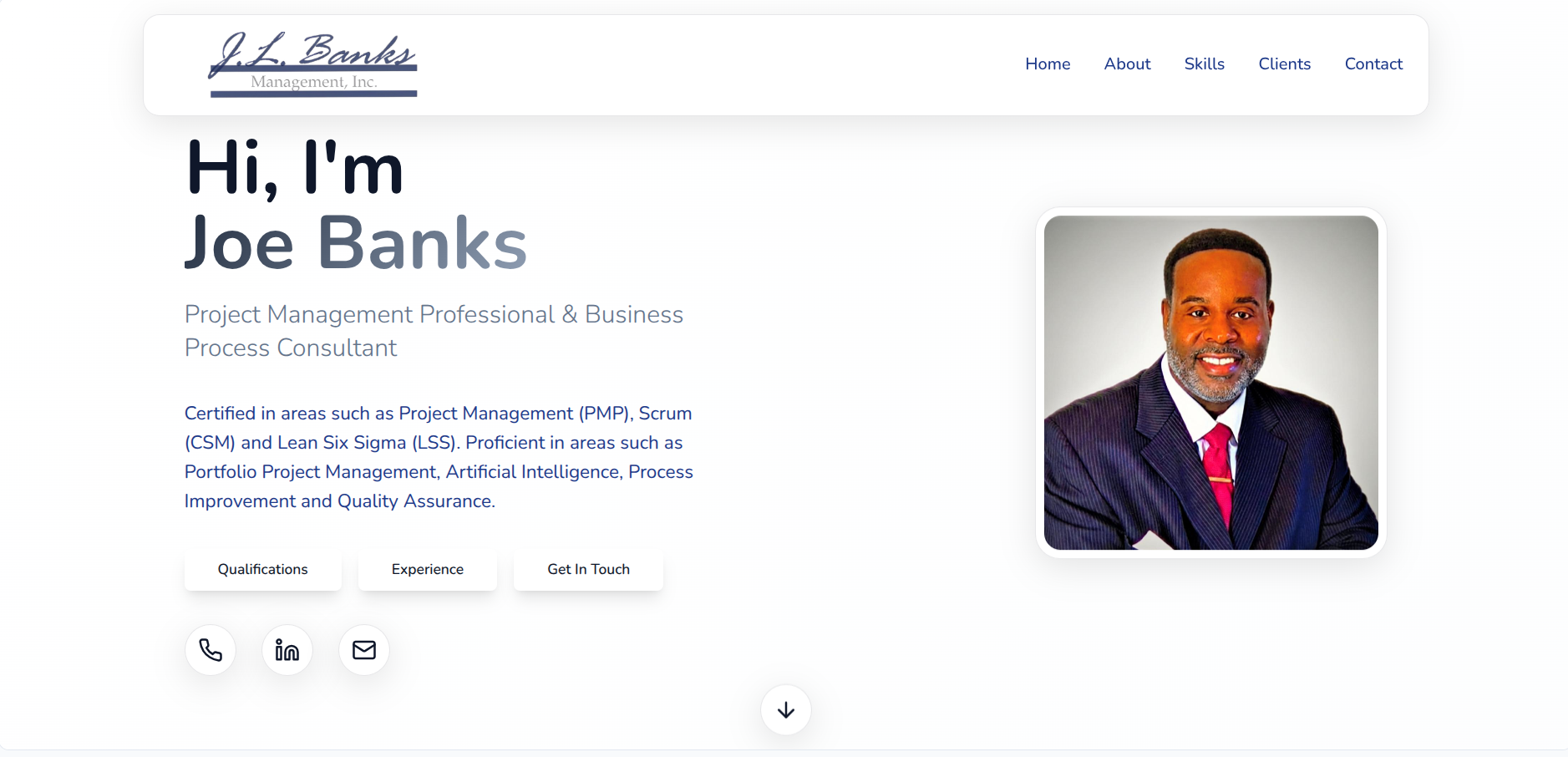 The Portfolio template preview