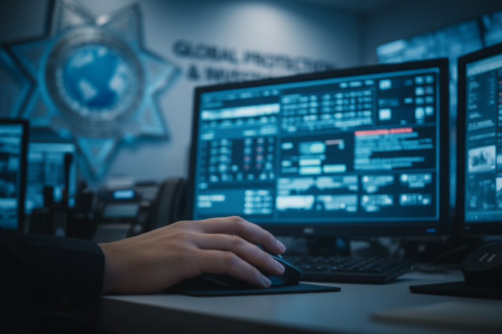 GPI operator working at monitoring station