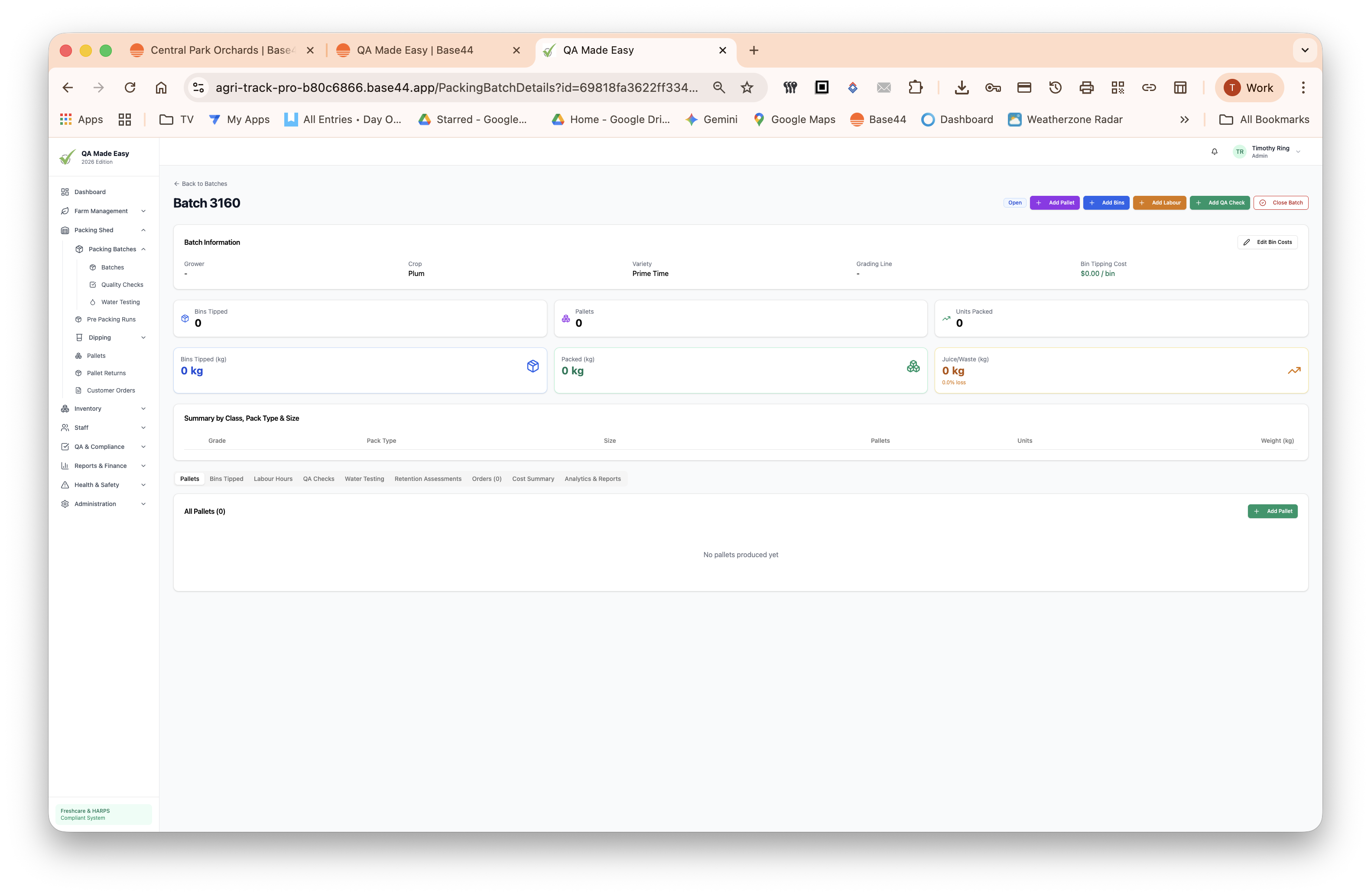 QA Made Easy - Orchard App Template template preview