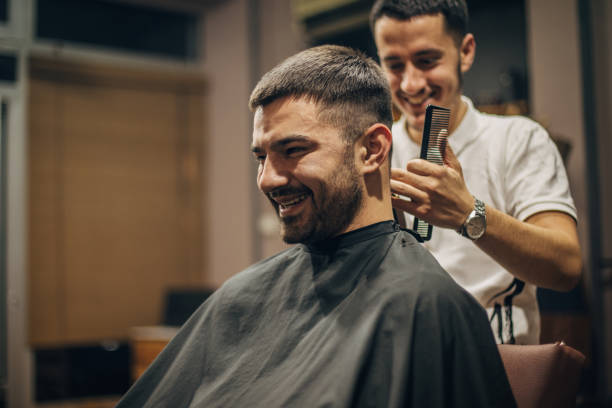 Haircut in Progress